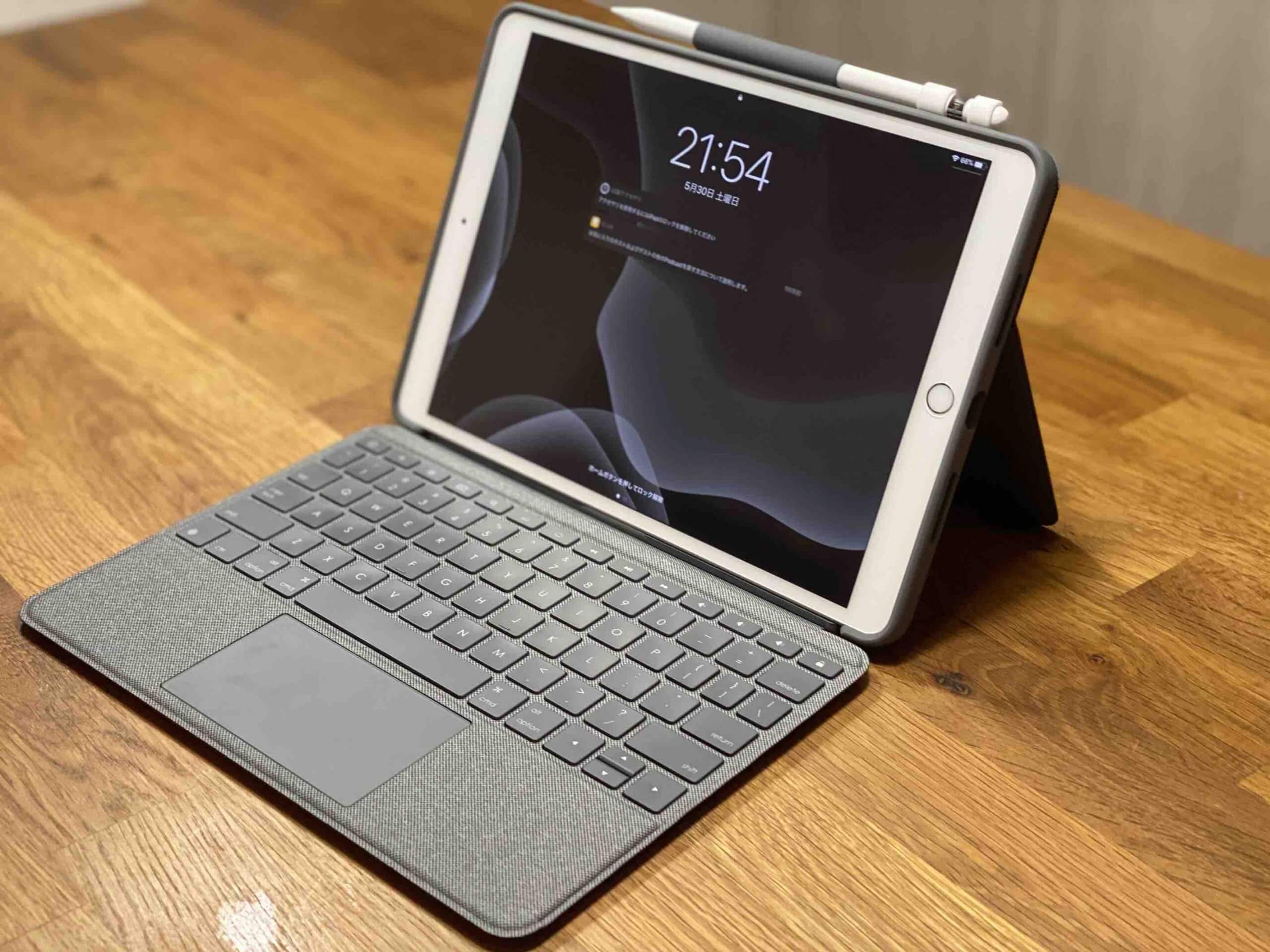 PC/タブレット PCパーツ iPad Airをノートパソコン化！Logicool Combo Touch Keyboard Case 