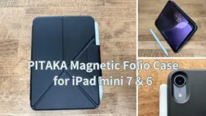 PITAKA iPad mini7 6 ケース8.3インチ 折りたたみ　黒 Amazon.co.jp: PITAKA iPad mini7 ケース(A17 Pro, 2024, 第7